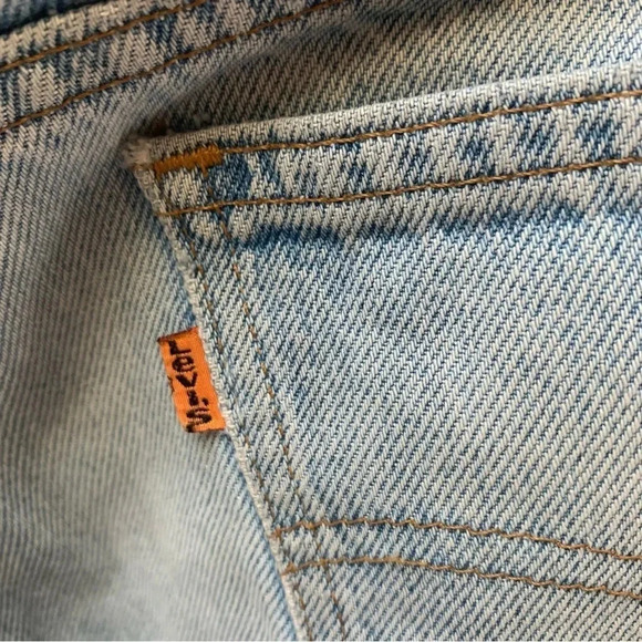 Levi's Light Wash  Vintage Orange Tab Jeans 34 - Picture 3 of 16